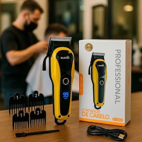 Maquina Profissional Digital Para Barbearia Bivolt