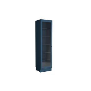 Cristaleira de Cozinha Évora PH 3126 c/ 1 Porta c/ Vidro 60cm Azul - Herval