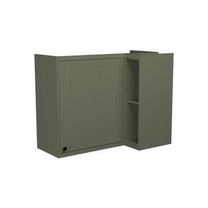 Armário Aéreo p/ Cozinha Évora PH 3125 Canto Reto c/ 1 Porta e 2 Nichos 92,5cm Verde - Herval