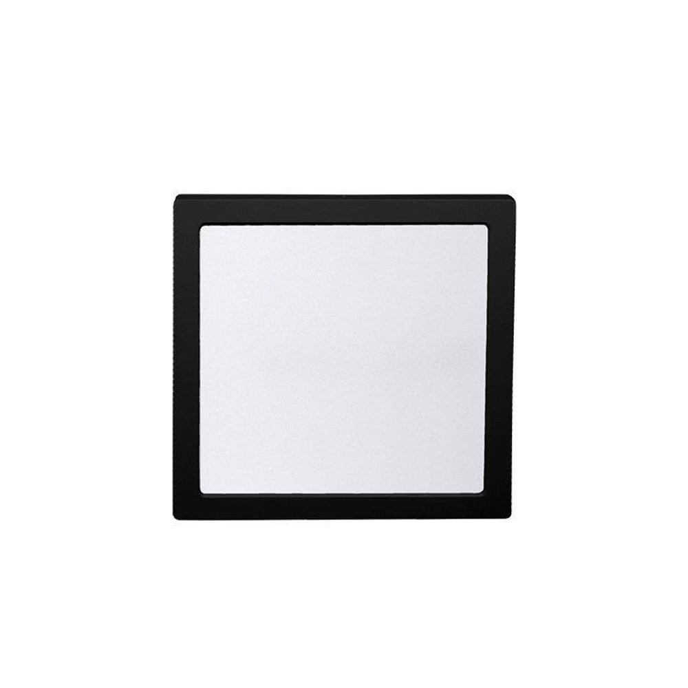 Plafon Lys Quadrado Sobrepor Abs Preto Autovolt Taschibra 24