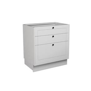 Balcão de Cozinha Évora PH 3120 c/ 3 Gavetas e Divisor de Talheres s/ Tampo 80cm Branco - Herval