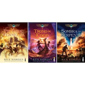Cronicas dos Kane Piramide Vermelha, Trono de Fogo, Sombra da Serpente Kit 3 Volumes