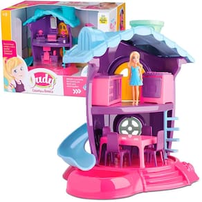 Brinquedo Infantil Casinha Judy Cozinha Fogão Mesa Geladeira