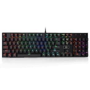 Teclado Mecânico Gamer Redragon Devarajas, RGB, Switch Brown, Preto