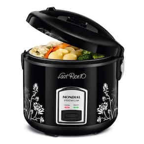 Panela Elétrica de Arroz Mondial Fast Rice 10 Premium Preto 700W 127V - PE-44-10X