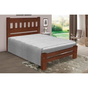 Cama Queen Size Madri de Madeira Maciça Tauari