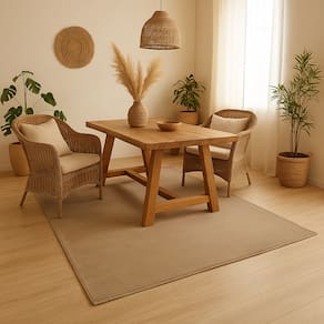 Tapete Pelo Baixo Antiderrapante Carino 140x200cm - Edantex - 03 Bege Escuro
