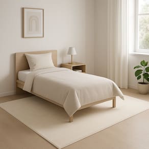 Tapete Pelo Baixo Antiderrapante Carino 200x250cm - Edantex - 01 Off White