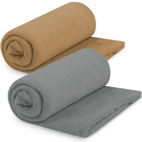 Kit 2 Manta Cobertor Casal 180x220cm Microfibra Soft Macia Fleece Camesa - Emcompre