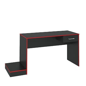 Escrivaninha Artely Gamer Cor Preto Acetinado/Vermelho