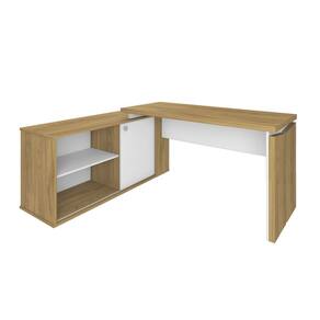 Mesa Escrivaninha para Escritório Smart Olmo/Branco | Artany