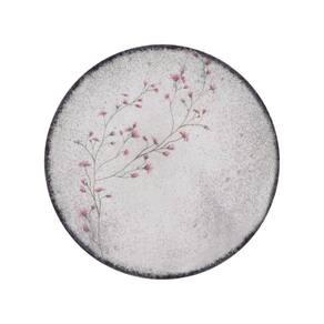 Prato Raso Tramontina Floralis Porcelana Decorada 25cm Avulso Mesa Posta