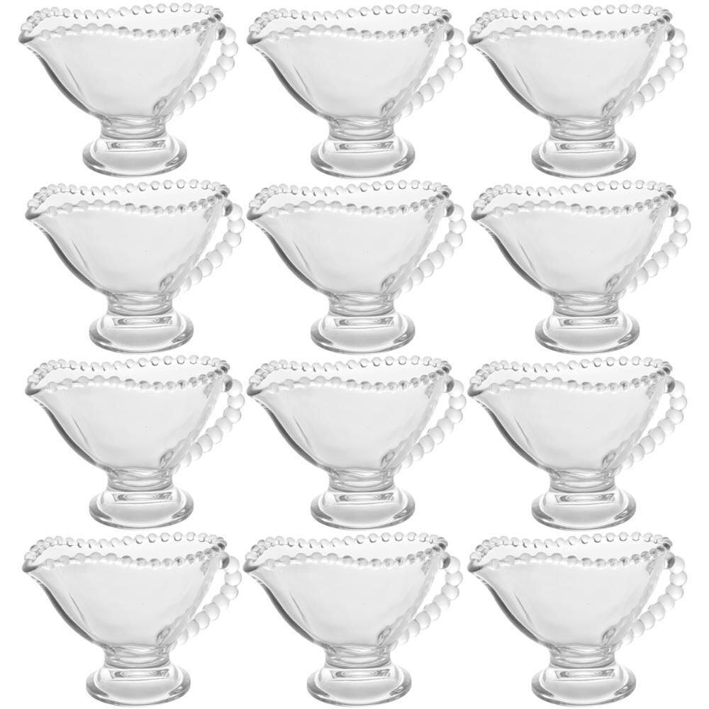 12 Molheiras de Cristal com Alça 140ml para Hotéis Pousadas Servir Molhos Caldas Wolff