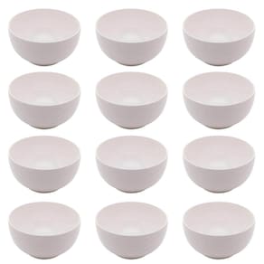 Conjunto 12 Bowls 400ml Porcelana Branca Lyor New Bone Lagos Iogurte Açaí Petiscos