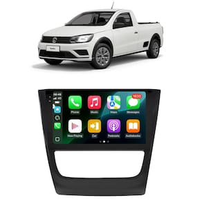 Kit Multimídia Saveiro Robust 2016 / 2019 Android 9 Pol 2/32Gb Carplay Gps - Vision 8990CP