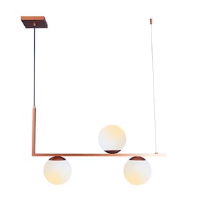 Lustre Pendente Startec L3 Havana Triplo 3XE27 Bivolt Dourado