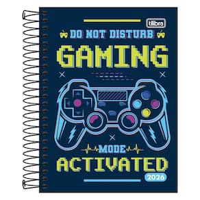 Agenda Diária 2026 Espiral M4 176Fls D+ Gaming Tilibra