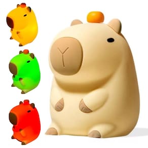 Luminaria Abajur de Mesa Capivara Fofa Touch Usb Muda De Cor Recarregavel Iluminaçao