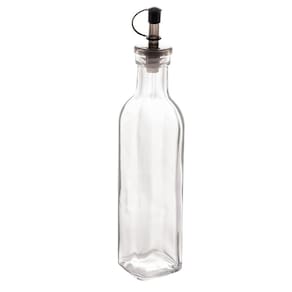 Kit 24 Garrafas de Vidro Bico Dosador Tampa 270ml Azeite Vinagre Condimentos Lyor Restaurante