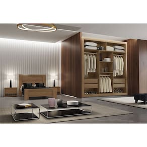 Closet Berlim Convencional 4 Gavetas MDF Rufato