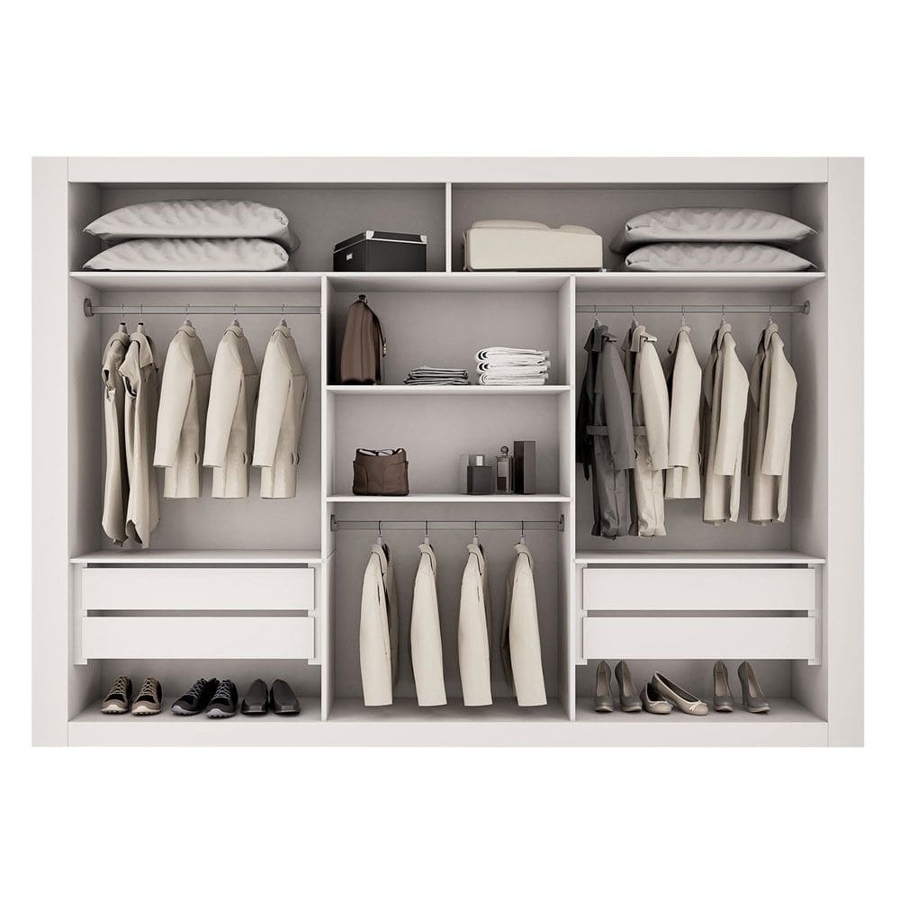 Closet Berlim Convencional 4 Gavetas MDF Rufato