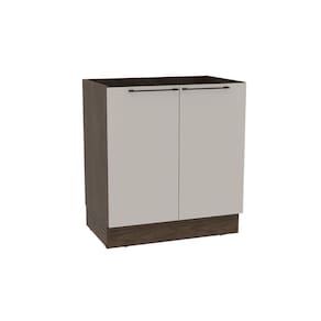 Balcão de Cozinha Amsterdam PH 3132 c/ 2 Portas s/ Tampo 80cm Avela/Off White - Herval