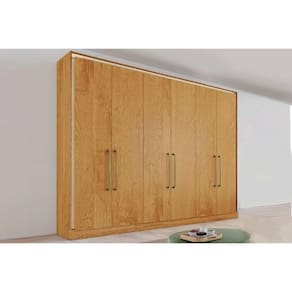 Guarda Roupa Casal 6 Portas e 6 Gavetas Argos Peroba - Europa