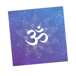 Toalha OM Degradê Roxo Som do Universo Espiritual 70 cm