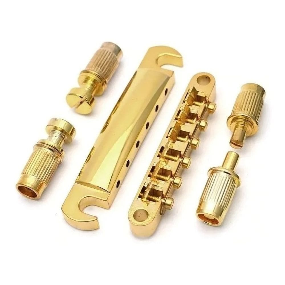 Ponte Tune-O-Matic Ronsani C/ Cordal Kit Dourada 711