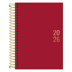 Agenda Diária 2026 Espiral M5 176Fls Napoli Vermelho Tilibra