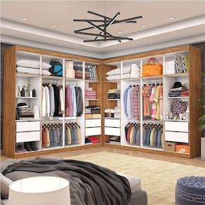 Closet Casal Duplo Rubi 8 Gavetas