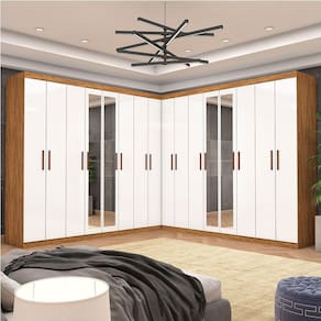 Closet Casal Duplo Rubi Premium 16 Portas Plus 8 Gavetas