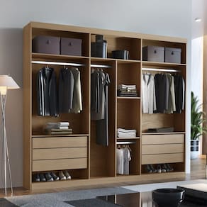 Closet Casal Maya 6 Gavetas 7 Prateleiras MDF Rufato