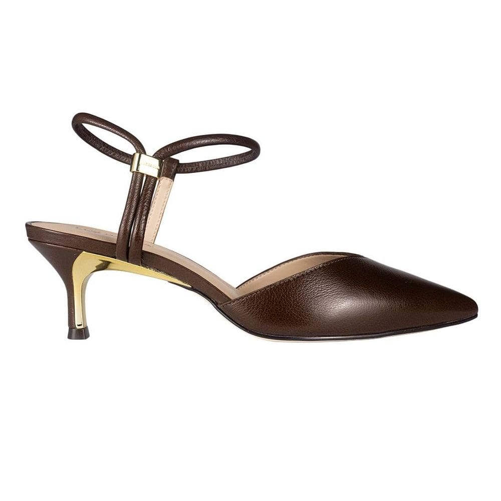 Sapato Scarpin Chanel Luz da Lua Slingback Panna