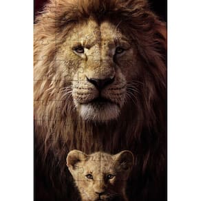 3 Quebra-Cabeças Educativo Grandes Felinos Inclusivo E