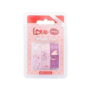 Washi Tape Love 3M Blister 3 Unidades - Molin