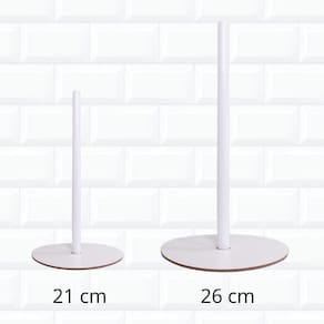 Kit Guindastes De Bolo De Andar 21 + 26 Cm 2 Tamanhos Mdf