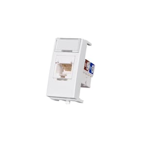 Módulo Tomada para Rede de Informática MarGirius Sleek RJ45 Cat6 Branco