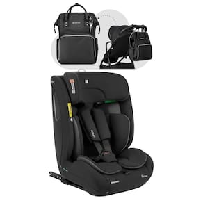 Cadeira De Carro I-Flit Isofix Black 9 A 36 Kg E Bolsa Maternidade Luxo Siena - Kikka Boo