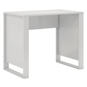Mesa Compacta Escrivaninha Lincoln Home Office 75x90cm Branco - EdeCasaMóveis