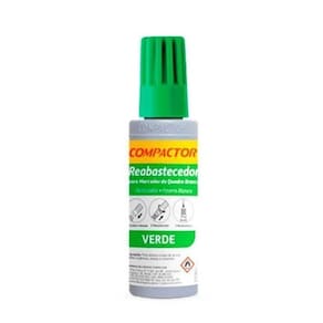 Reabastecedor Para Pincel Quadro Branco 30Ml Verde Compactor