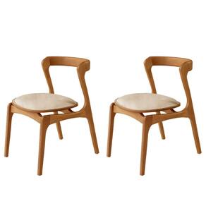 Conjunto com 2 Cadeiras Madeira Solaris Moderna Mobilia