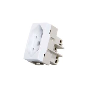 Módulo Tomada MarGirius Sleek 2P+T 20A Branco