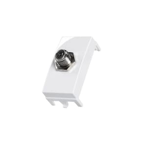 Módulo Tomada Antena de TV MarGirius Sleek para Cabo Coaxial Branco