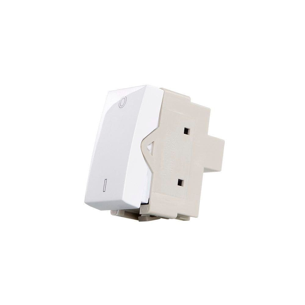 Módulo Interruptor Bipolar Simples MarGirius Sleek 10A Branco