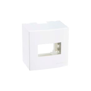 Caixa de Sobrepor com Suporte MarGirius Sleek 75x75 para 1 Módulo Branca