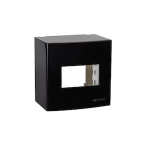 Caixa de Sobrepor com Suporte MarGirius Sleek 75x75 para 1 Módulo Preto Ebony