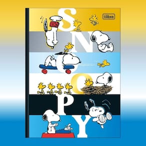 Caderneta (Pequena) Costurada Petit Snoopy 96 Folhas Decoradas 10,5 cm x 14,8cm - Tilibra