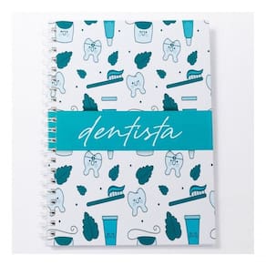 Caderno Universitário 100fls Odontologia Profissões Cor Dentista