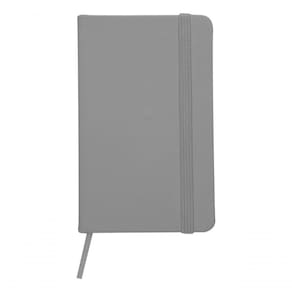 Caderneta Tipo Moleskine Agenda Escrever Estudar 13X8 Bolso Cor Cinza Claro